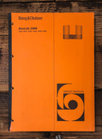 Bang Olufsen B&O BeoLab 2000 Stereo  Service Manual *Original*
