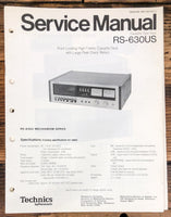 Technics RS-630US RS-630 US Cassette  Service Manual *Original*