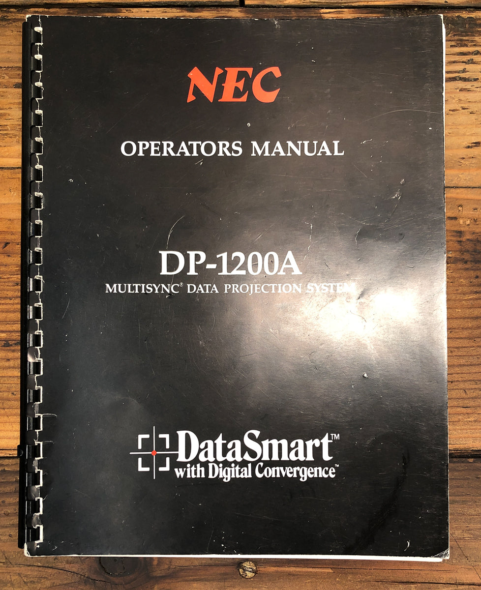 NEC DP-1200A -1200 A Projector Owners / User Manual *Original*