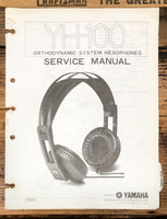 Yamaha YH-100 Headphones  Service Manual *Original*