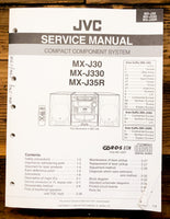 Sony MX-J30 MX-J330 MX-J35R Stereo  Service Manual *Original*