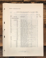 Sony TC-660 Reel to Reel Parts List Manual *Original*