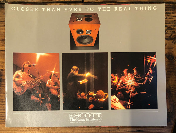 Scott PRO 100B 197B 196B 1997  Speaker 7pg Dealer Brochure *Orig*