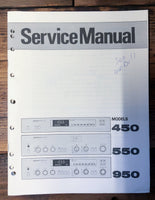 Proton Model 450 550 950 Stereo  Service Manual *Original*