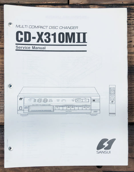 Sansui CD-X310 MII / M2 CD Player  Service Manual *Original*