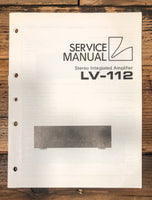 Luxman LV-112 Amplifier Service Manual *Original*