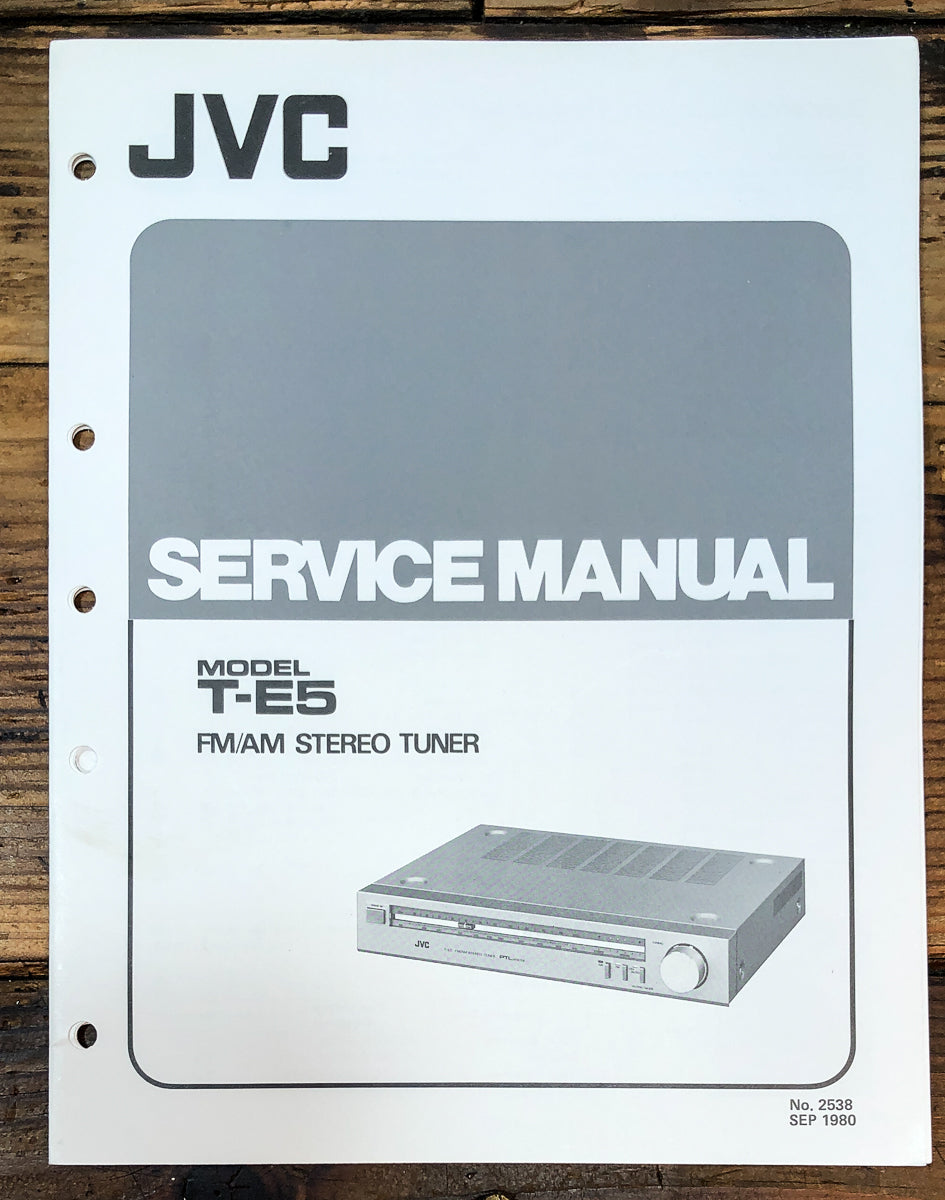 JVC T-E5 Tuner Service Manual *Original*