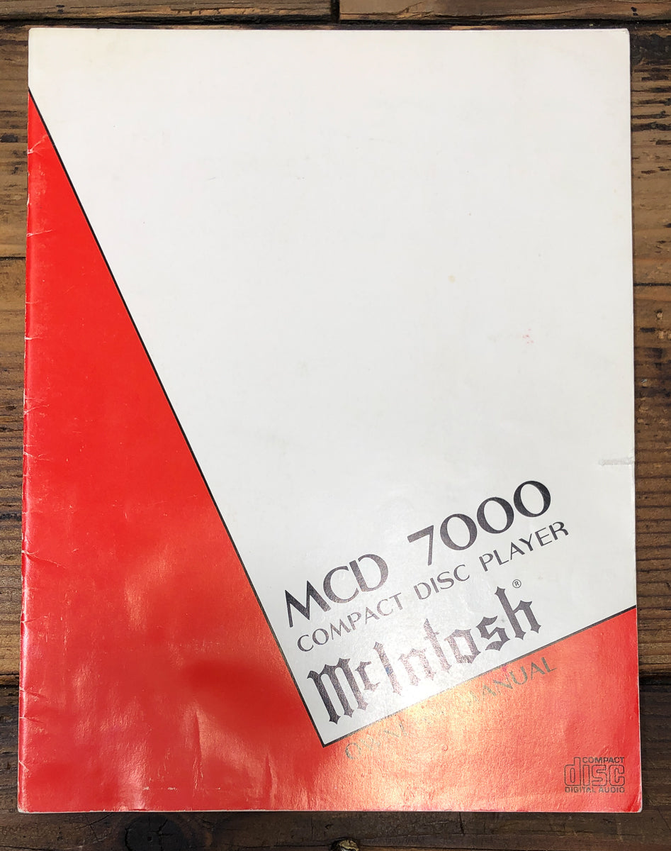 CD Player Owners / User Manual – Vintage Audio Store - Vintage