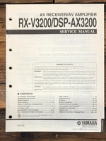 Yamaha RX-V3200 DSP-AX3200 Receiver  Service Manual *Original*