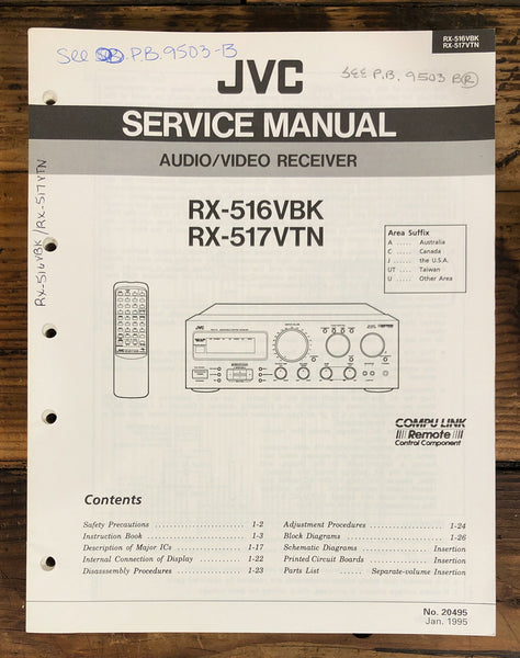 JVC RX-516 RX-517 VBK VTN   Service Manual *Original*