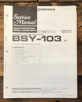 Pioneer BSY-103 Volume Controller  Service Manual *Original*