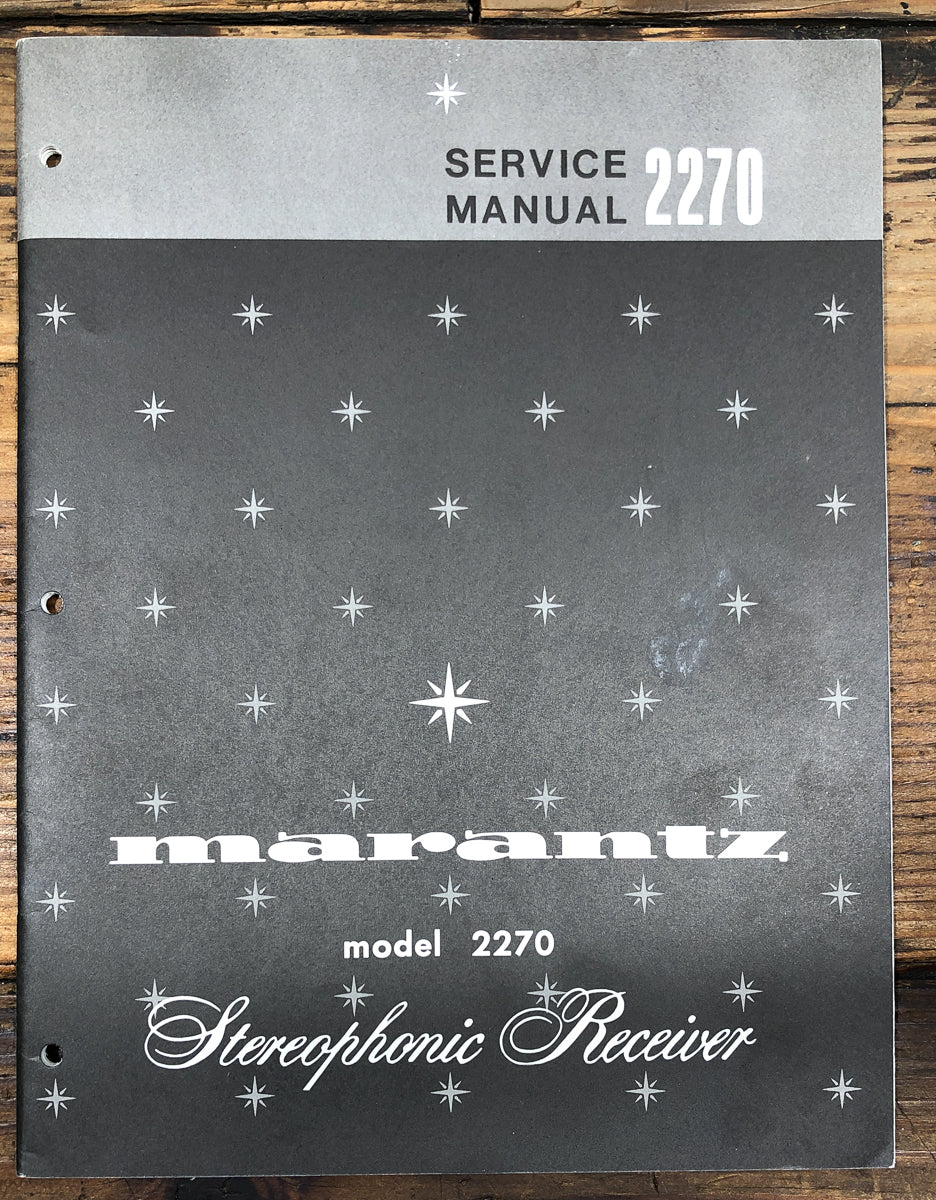 Marantz Model 2270 Receiver Service Manual *Original*