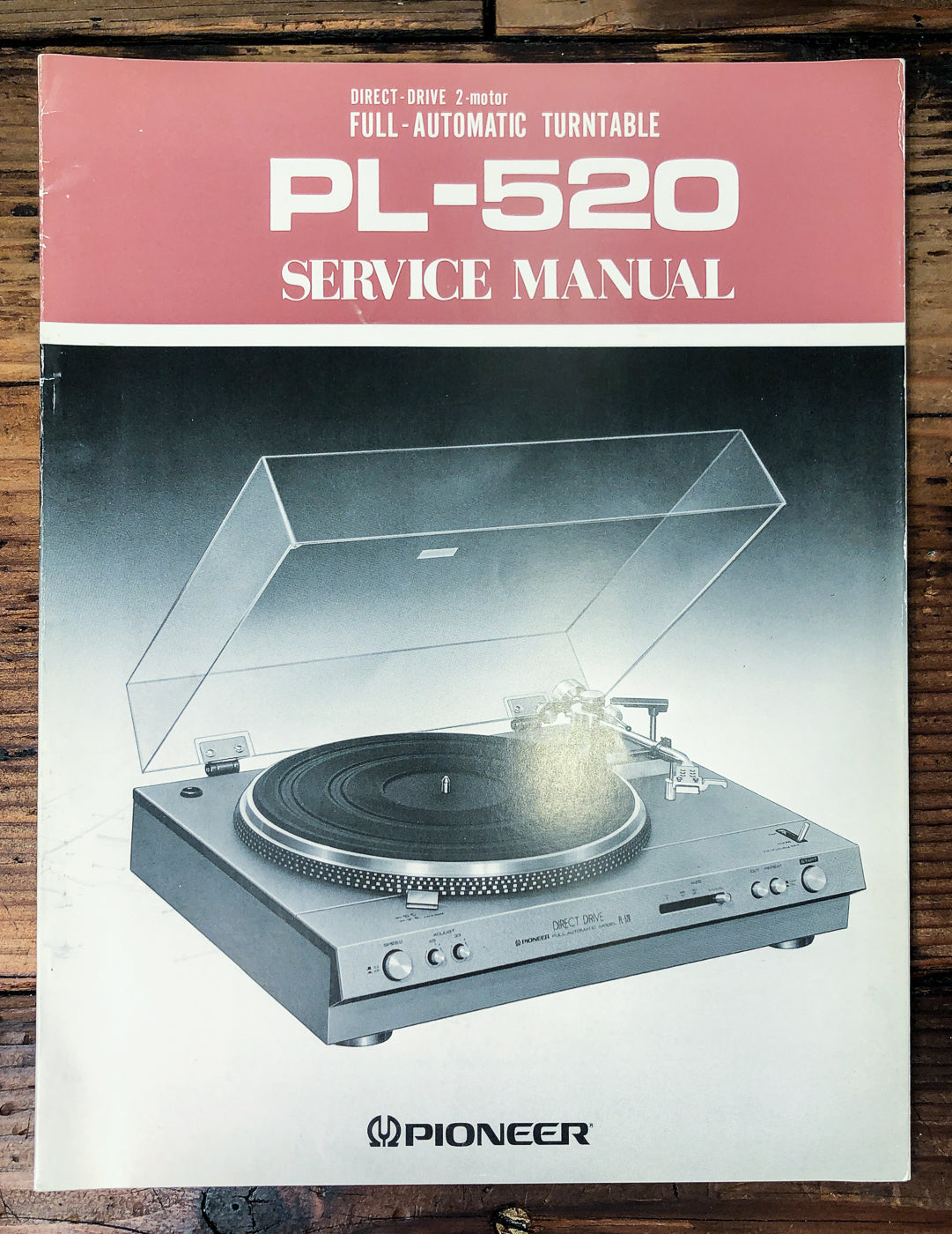 Pioneer PL-520 Turntable Service Manual *Original*