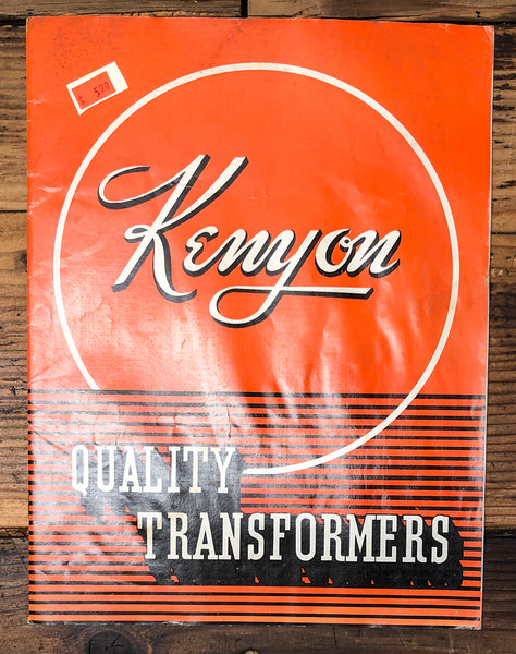 Kenyon Transformer Co. Catalog1940  20pg +  *Original*