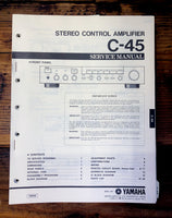 Yamaha C-45 Preamp / Preamplifier  Service Manual *Original*