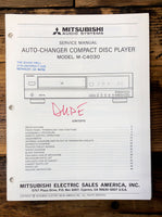 Mitsubishi M-C4030 CD Player Service Manual *Original*
