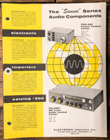 Sansui PSU-330 PR-330 C  Audio Control Center 3pg Dealer Brochure *Orig*