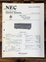 NEC AVR-1000E AVR-1000 AV Receiver  Service Manual *Original*