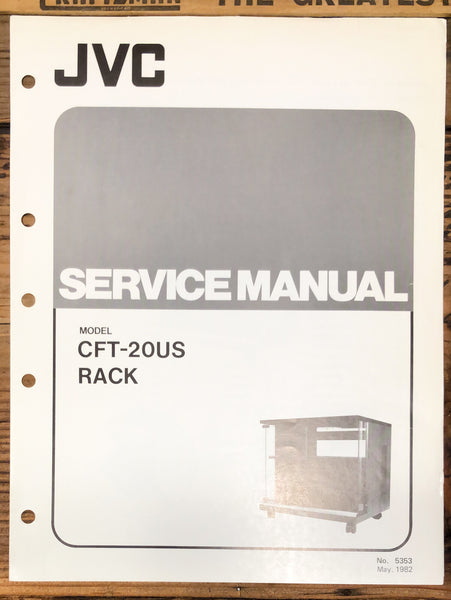 JVC CFT-20US Audio Rack  Service Manual *Original*