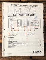 Yamaha M-70 Amplifier  Service Manual *Original*