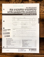 Yamaha RX-V420 HTR-5440 RDS Receiver  Service Manual *Original*