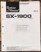 Pioneer SX-1900 Receiver  Service Manual *Original* #2