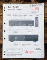 Kenwood DP-5020 CD Player  Service Manual *Original*