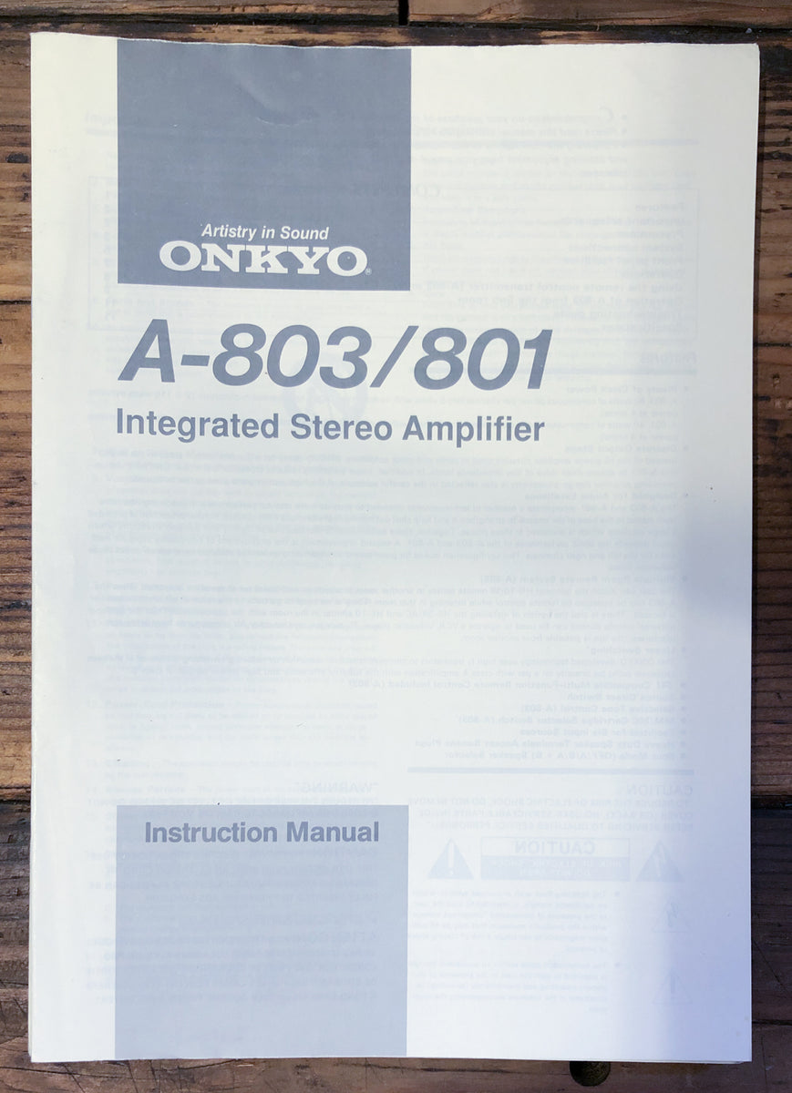 CD Player Owner / User Manual *Original* – Vintage Audio Store ...