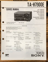 Sony TA-H7900 E TA-H7900E Amplifier  Service Manual *Original*