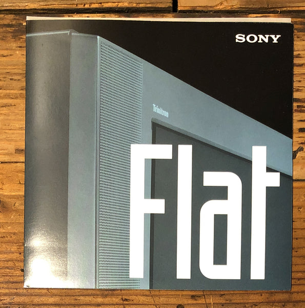 Sony Trinitron FLAT OUT BETTER   Dealer Brochure *Orig*