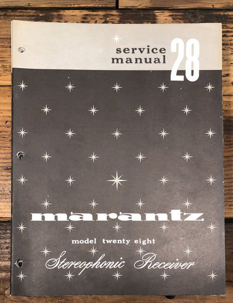 Marantz Model 28 Receiver  Service Manual *Original*