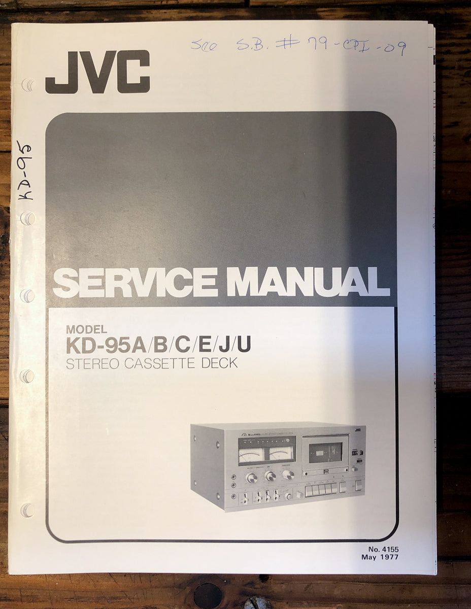 JVC KD-95A Cassette  Service Manual *Original*