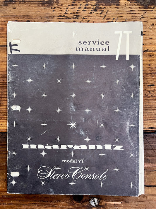 Marantz Model 7T / 7-T Preamp / Preamplifier  Service Manual *Original*