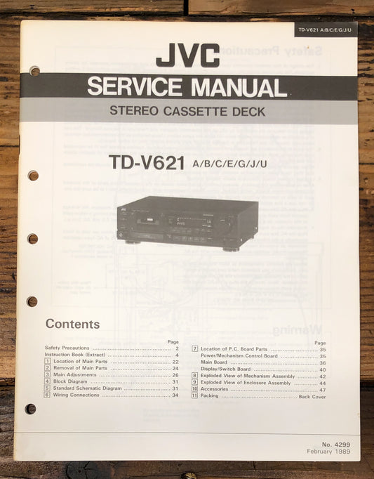 JVC TD-V621 Cassette Service Manual *Original*