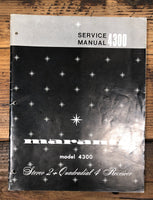 Marantz Model 4300 Receiver  Service Manual *Original*