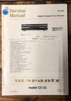 Marantz CC-52 CC-52U CD Player  Service Manual *Original*