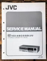JVC KD-V33 Cassette  Service Manual *Original*