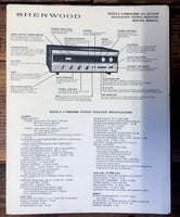 Sherwood 7900 S-8900 Receiver  Service Manual *Original*