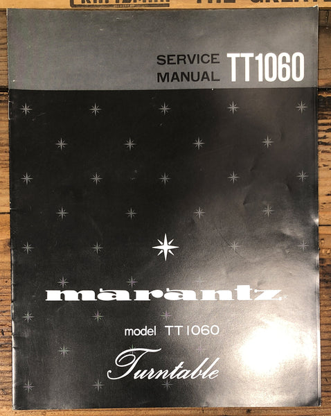 Marantz TT1060 TT-1060 Record Player / Turntable Service Manual *Original*