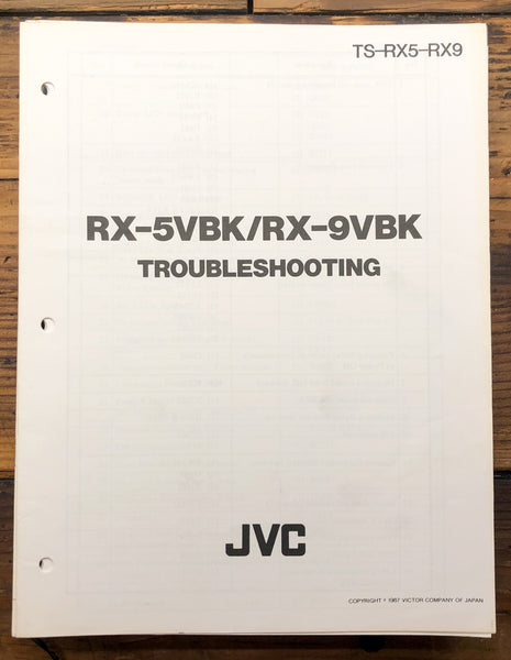 JVC RX-5 RX-9 Receiver Troubleshooting Manual  *Original*