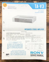 Sony TA-V3 Amplifier  Service Manual *Original*