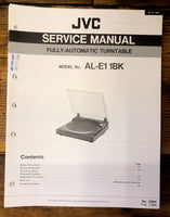 JVC AL-E11BK AL-E11 BK Record Player / Turntable  Service Manual *Original*