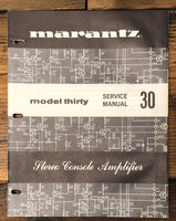 Marantz Model 30 Amplifier  Service Manual *Original*