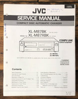 JVC XL-M87 BK XBK CD Player  Service Manual *Original*