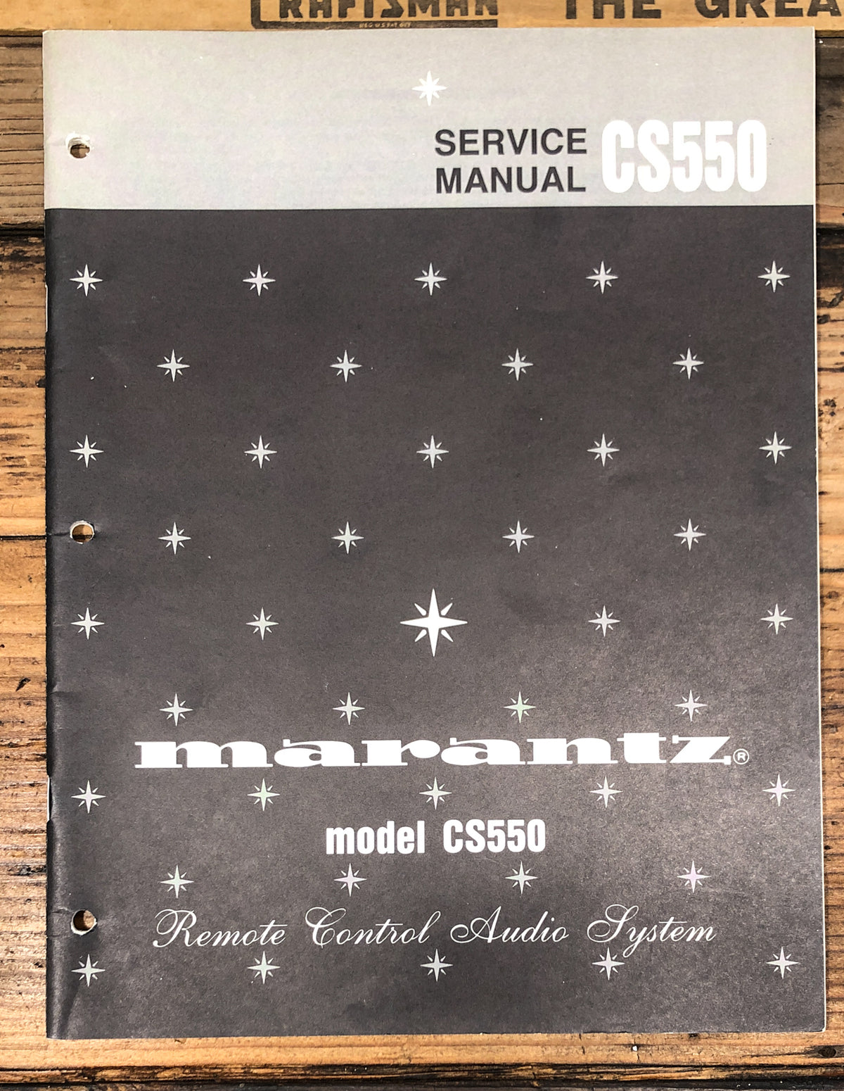Marantz CS550 CS-550 Audio System  Service Manual *Original*