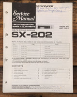 Pioneer SX-202 Receiver  Service Manual *Original*
