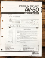 Yamaha AV-50 Amplifier  Service Manual *Original*