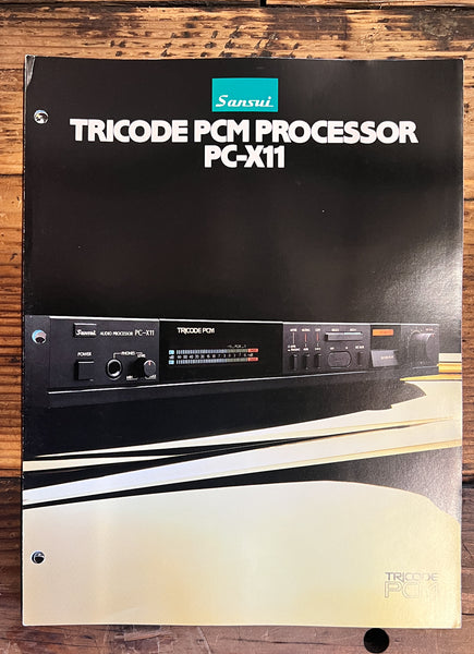 Sansui PC-X11 PCM Processor 5pg Dealer Brochure  *Original*