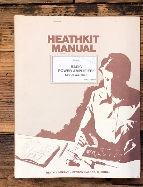 Heathkit AA-1640 Amplifier  Service Manual *Original*