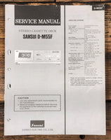 Sansui D-M55F Cassette  Service Manual *Original*